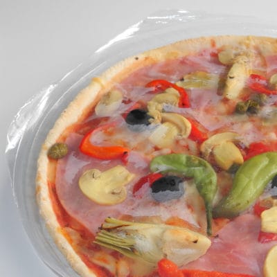 Pizza in Tiefziehfolie